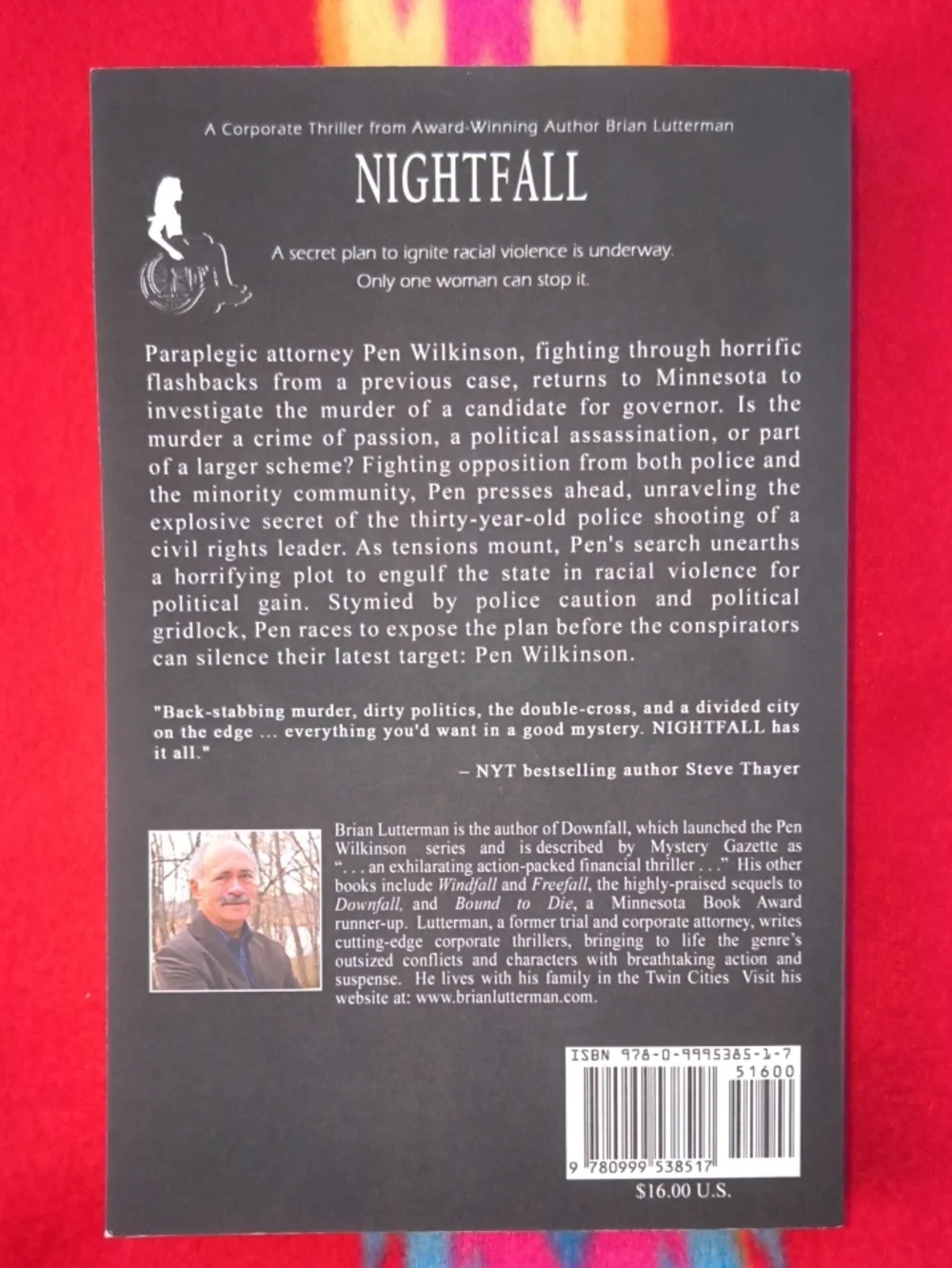 Nightfall - Brian Lutterman (English) Paperback Autographed